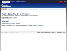 Tablet Screenshot of members.trustedcomputinggroup.org